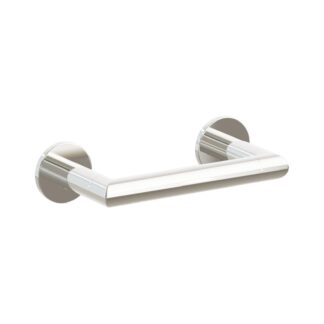 Modern Tubular Brass Paper Holder - Pivoting Double Post — Overall 6 7/8"