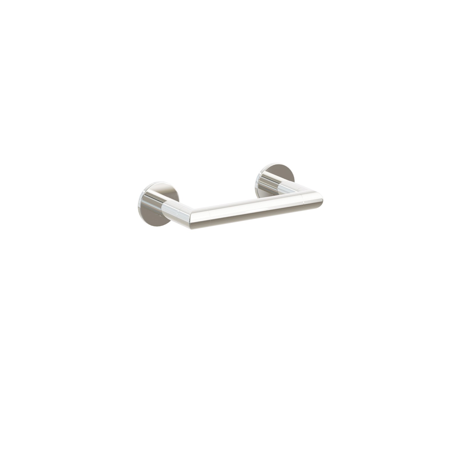 Transitional Flared Brass Paper Holder - Pivoting Double Post — Overall 6 7/8"