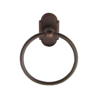 Traditional Brass Towel Ring — Overall 6 7/8"