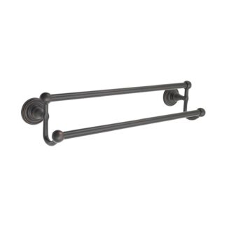 Traditional Brass Double Towel Bar — 24" CTC