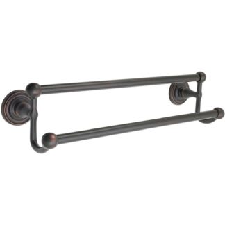 Traditional Brass Double Towel Bar — 30" CTC