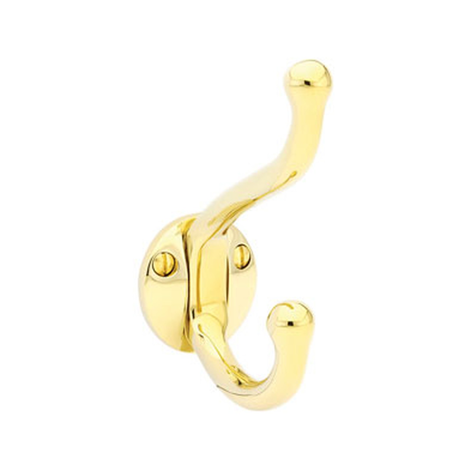 Traditional Brass Robe Hook — Projection 2 5/8"