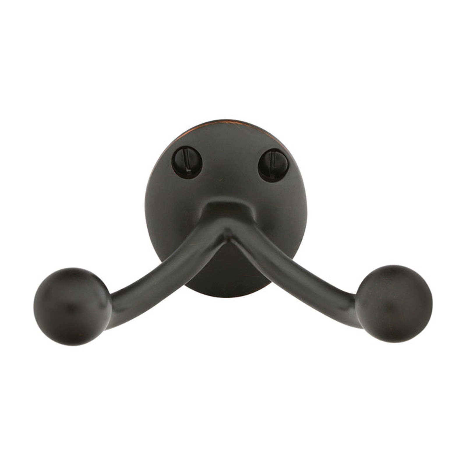 Traditional Brass Double Hook — Projection 2 1/8"