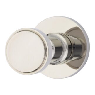 Transitional Brass Single Hook with Rosette — Projection 2 7/8"